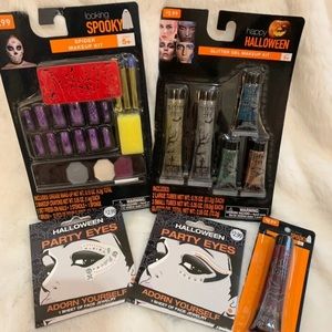 Halloween Makeup Kit Lot & Fake Blood